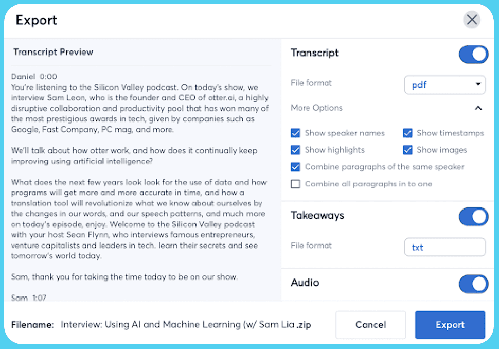 ai-video-transcription otter-ai